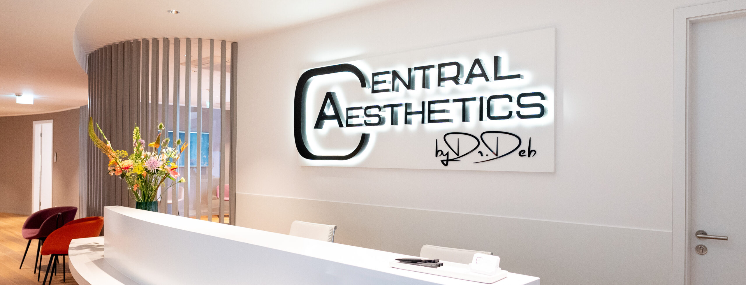 Central Aesthetics reception area