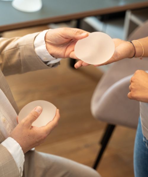 Augenlidstraffung in Nahaufnahme